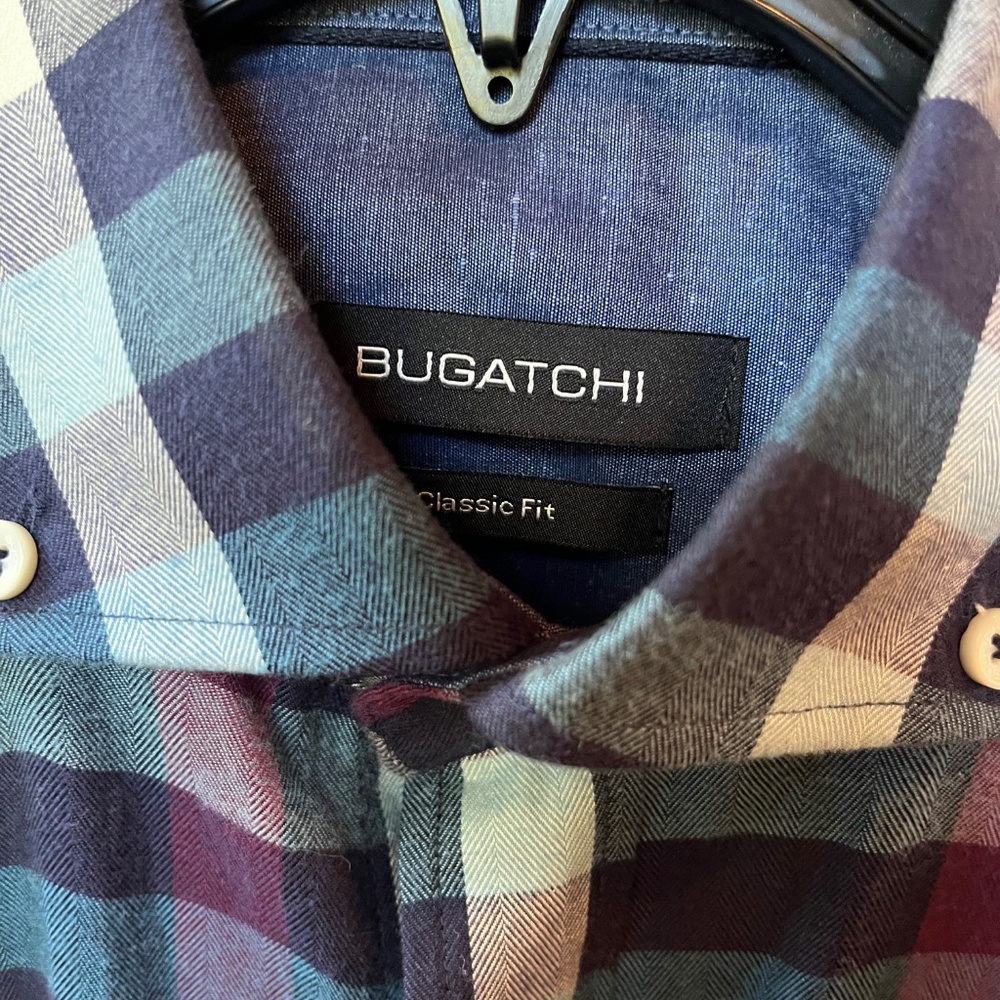 Men's Bugatchi NWT, long sleeve shirt, size S, Classic Fit